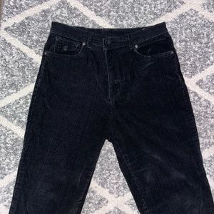 gloria vanderbilt black corduroy jean pants